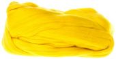 Шерсть для валяния, гребенная лента, полутонкая, цвет желтый 104 (50 г, Камтекс) купить в интернет-магазине ФлориАрт