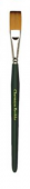Кисть плоская, синтетика, короткая зеленая ручка, №10 купить в интернет-магазине ФлориАрт