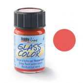 Краска по стеклу Hobby Line Glass Color, красная (160°C, 20 мл) купить в интернет-магазине ФлориАрт