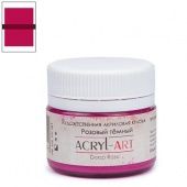Краска акриловая полуглянцевая Таир "Акрил-Арт", цвет розовый темный, 20 мл купить в интернет-магазине ФлориАрт