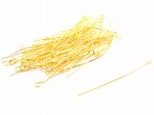 Пин-петелька, цвет желтое золото, 50 мм (уп. 50 шт.) купить в интернет-магазине ФлориАрт