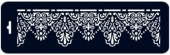 Трафарет "Бордюр ФАб-21", 10х32 см ("Дизайн Трафарет") купить в интернет-магазине ФлориАрт