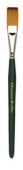 Кисть плоская, синтетика, короткая зеленая ручка, №12 купить в интернет-магазине ФлориАрт