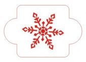 Трафарет "Снежинка №20", 10х10 см ("Дизайн Трафарет") купить в интернет-магазине ФлориАрт