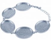 Металлические овальный браслет Pebeo, размер элементов 20x25 мм купить в интернет-магазине ФлориАрт