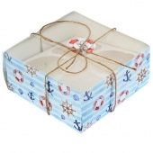 Коробка подарочная с прозрачной крышкой "Сладкого дня", 16х16х7,5 см купить в интернет-магазине ФлориАрт