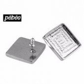 Металлические квадратные сережки Pebeo, 20x20 мм купить в интернет-магазине ФлориАрт