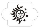 Трафарет "Солнце и луна", 10х10 см ("Дизайн Трафарет") купить в интернет-магазине ФлориАрт