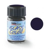Краска по стеклу Hobby Line Glass Color, черная (160°C, 20 мл) купить в интернет-магазине ФлориАрт