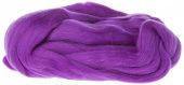 Шерсть для валяния, гребенная лента, полутонкая, цвет фиолетовый 060 (50 г, Камтекс) купить в интернет-магазине ФлориАрт