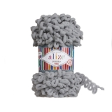Пряжа Ализе Пуффи Файн 100г цв.343 угольно-серый купить в интернет-магазине ФлориАрт