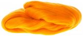 Шерсть для валяния, гребенная лента, полутонкая, цвет оранжевый 035 (50 г, Камтекс) купить в интернет-магазине ФлориАрт
