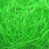 Сизалевое волокно, цвет ярко-зелёный, 25 гр. купить в интернет-магазине ФлориАрт