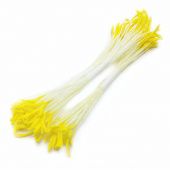 Тычинки с жёлтым удлинённым пыльником на белой нити 150 шт купить в интернет-магазине ФлориАрт