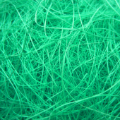 Сизалевое волокно, цвет изумрудный, 25 гр. купить в интернет-магазине ФлориАрт