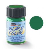 Краска по стеклу Hobby Line Glass Color, темно-зеленая (160°C, 20 мл) купить в интернет-магазине ФлориАрт