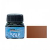 Краска лаковая по стеклу Hobby Line Glasmal-Farbe, коричневая прозрачная, 20 мл купить в интернет-магазине ФлориАрт