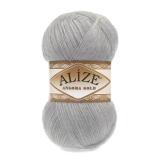 Ализе Ангора Голд цв. 21 серый  купить в интернет-магазине ФлориАрт