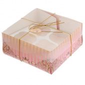 Коробка подарочная с прозрачной крышкой "Для тебя", 16х16х7,5 см купить в интернет-магазине ФлориАрт