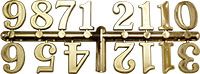 Цифры арабские 25 мм, золото купить в интернет-магазине ФлориАрт