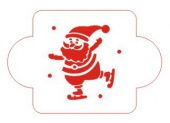 Трафарет "Санта на коньках", 10х10 см ("Дизайн Трафарет") купить в интернет-магазине ФлориАрт