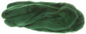 Шерсть для валяния, гребенная лента, полутонкая, цвет зеленый 110 (50 г, Камтекс) купить в интернет-магазине ФлориАрт