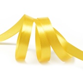Лента атласная 12 мм, цвет желтый (1 м) купить в интернет-магазине ФлориАрт