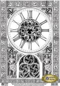 Декупажная карта Античные часы Е-012 (А3, 40 гр/м2, Vintage Design) купить в интернет-магазине ФлориАрт