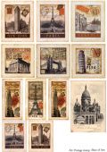 Декупажная карта Postage stamp (А3, 30 гр/м2, Base of Art) купить в интернет-магазине ФлориАрт