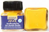 Нерастекающаяся краска по темным тканям "Javana Tex Opak", желтая (62), 50 мл. купить в интернет-магазине ФлориАрт