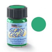 Краска по стеклу Hobby Line Glass Color, сине-зеленая (160°C, 20 мл) купить в интернет-магазине ФлориАрт