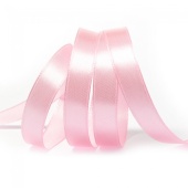 Лента атласная 12 мм, цвет нежно-розовый (1 м) купить в интернет-магазине ФлориАрт