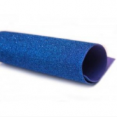 Глиттерный фоам ЭВА 20х30 см, 2 мм цв. синий купить в интернет-магазине ФлориАрт