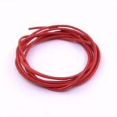 Шнур кожаный круглый, красный (1,5 мм, 1 м) купить в интернет-магазине ФлориАрт