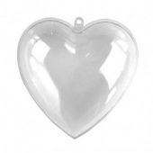 Сердечко пластиковое разъемное, 65 мм купить в интернет-магазине ФлориАрт