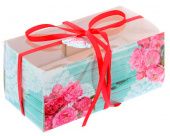 Коробка подарочная с прозрачной крышкой "Чудесного настроения", 16х8х7,5 см купить в интернет-магазине ФлориАрт