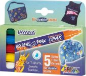 Набор маркеров для темных тканей "Javana texi max OPAK", 5 шт. купить в интернет-магазине ФлориАрт