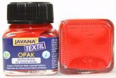 Нерастекающаяся краска по темным тканям "Javana Tex Opak", красная (63), 20 мл. купить в интернет-магазине ФлориАрт