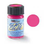Краска по стеклу Hobby Line Glass Color, розовая (160°C, 20 мл) купить в интернет-магазине ФлориАрт