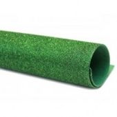 Глиттерный фоам ЭВА 20х30 см, 2 мм цв. зелёный купить в интернет-магазине ФлориАрт