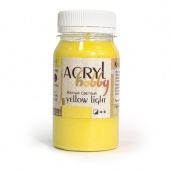 Краска акриловая матовая Таир "Акрил-Хобби", цвет желтый светлый, 100 мл купить в интернет-магазине ФлориАрт