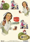 Декупажная карта Coca-Cola S-001 (А4, 40 гр/м2, Vintage Design) купить в интернет-магазине ФлориАрт