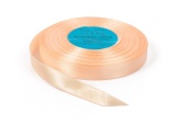 Лента атласная 12 мм, цвет персиковый (1 м) купить в интернет-магазине ФлориАрт