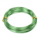 Проволока алюминиевая зелёная 1.5 мм (10 м) купить в интернет-магазине ФлориАрт