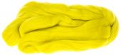 Шерсть для валяния, гребенная лента, полутонкая, цвет цитрон 202 (50 г, Камтекс) купить в интернет-магазине ФлориАрт