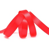Лента атласная 12 мм, цвет красный (1 м) купить в интернет-магазине ФлориАрт