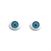 Глазки кукольные, голубые, 17х12 мм (2 шт.) купить в интернет-магазине ФлориАрт
