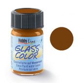 Краска по стеклу Hobby Line Glass Color, коричневая (160°C, 20 мл) купить в интернет-магазине ФлориАрт