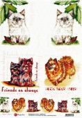 Декупажная карта Cats&Dogs (А3, 40-45 гр/м2, CheapArt) купить в интернет-магазине ФлориАрт