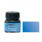 Краска лаковая по стеклу Hobby Line Glasmal-Farbe, синяя прозрачная, 20 мл купить в интернет-магазине ФлориАрт